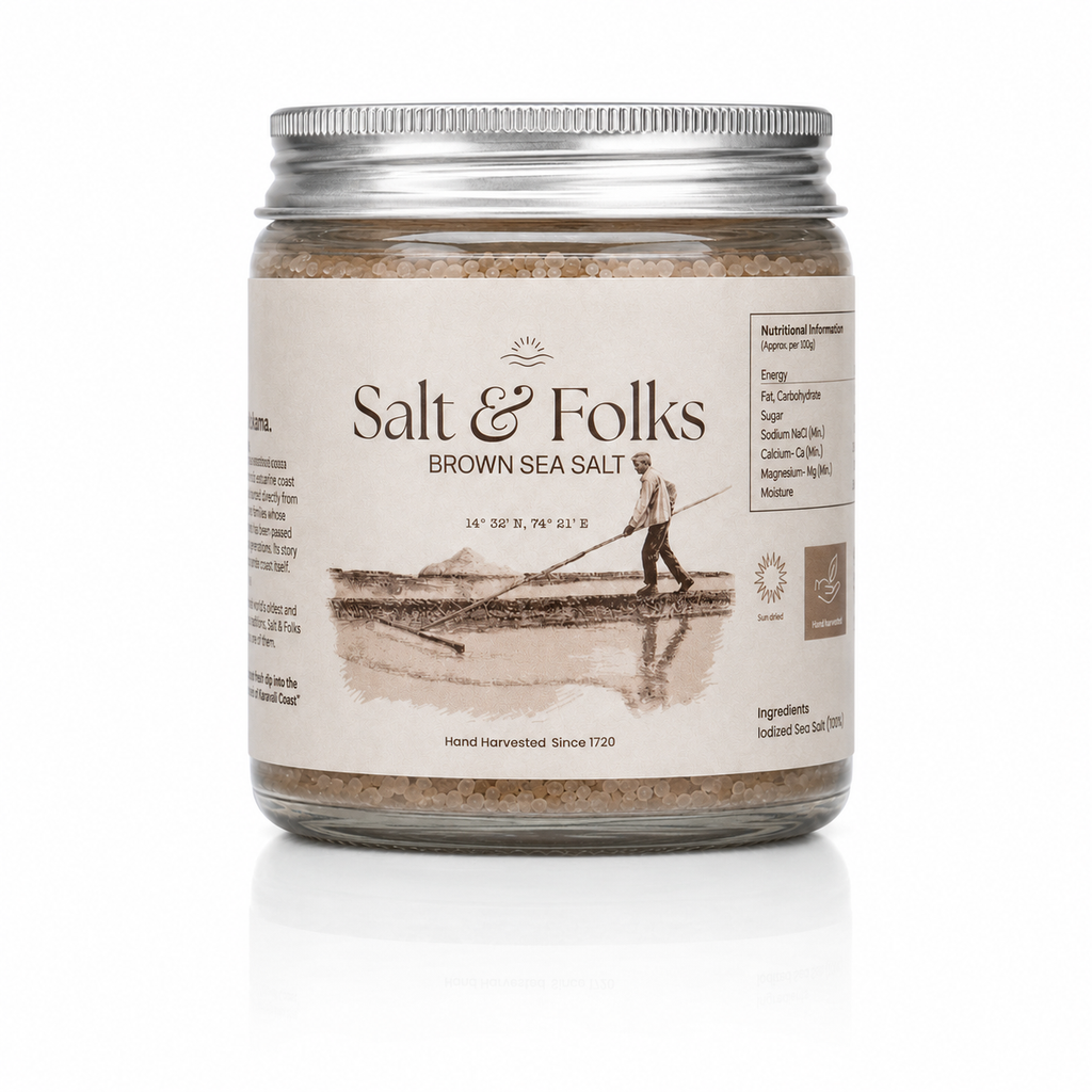 Brown Sea Salt Jar
