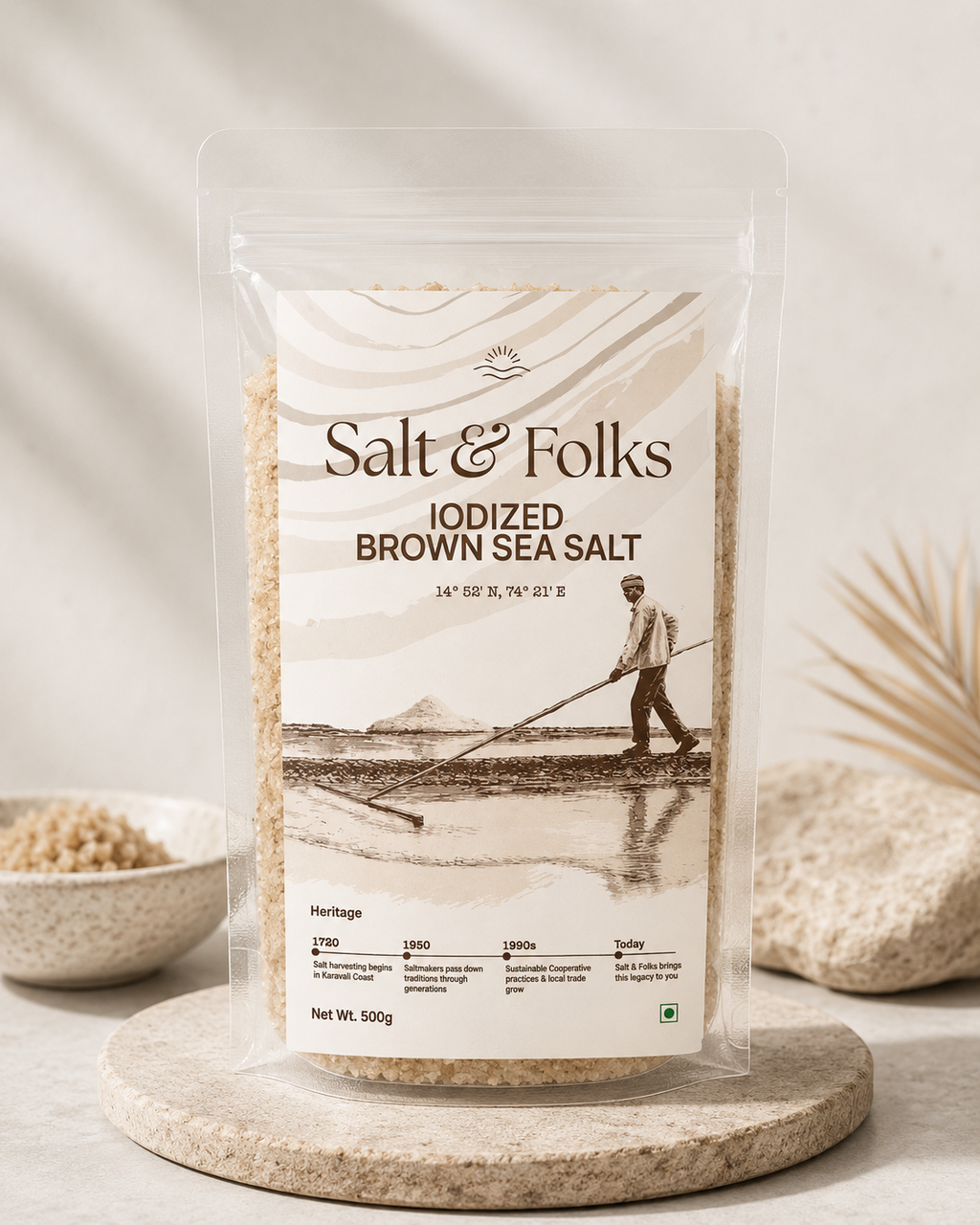Brown Sea Salt Pouch
