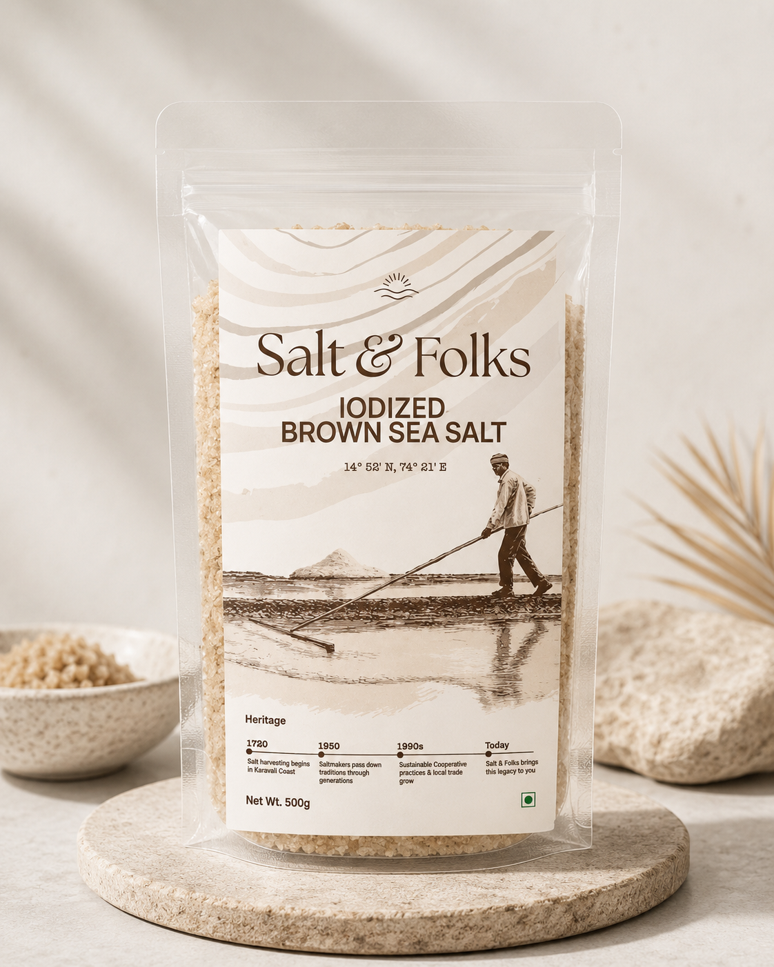 Brown Sea Salt Pouch